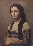 La femme a la perle (mk11)  Jean Baptiste Camille  Corot